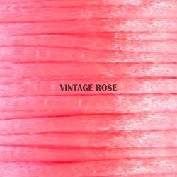 Шнур атласный, 1 мм. Розовый Неон - фото 10293