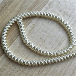 Канительный шнур, 4 мм, белое золото - фото 16689