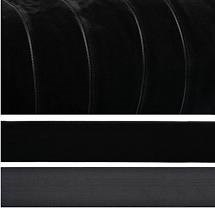 Лента бархатная, цвет № 03-черный,ширина10-38 мм  (1метр) - фото 17720