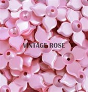 Пайетки Розовый цветок 18*25мм, Nandita #5143, Индия