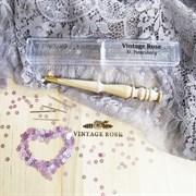 Люневильский крючок с 3-мя иглами бренда Vintage Rose Шахматы, ванильный цвет - фото 13743