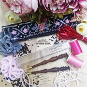 Люневильский крючок БЕЗ ИГЛ бренда Vintage Rose Шахматы, шоколадный цвет