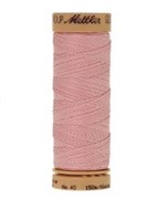 Нитка для Люневильской вышивки вощеная METTLER EXTRA STARK Розовая 150 метров