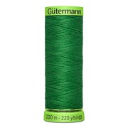 Нитки супер тонкие Gutermann Extra Fine 150 зелёные