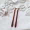 Люневильский крючок с 3-мя иглами бренда Vintage Rose "Полосатый" Алый - фото 17611